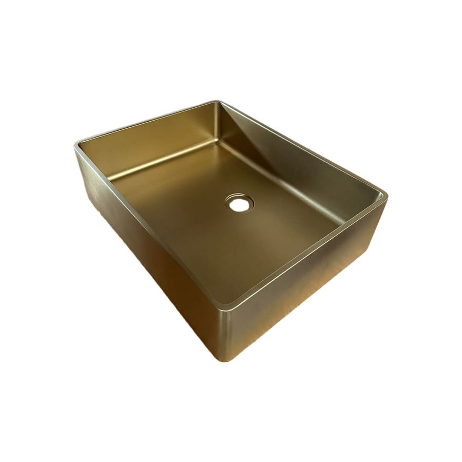 ΝΙΠΤΗΡΑΣ 48x36,8 ΕΠΙΤΡΑΠΕΖΙΟΣ INOX PVD BRUSHED GOLD 4837-201