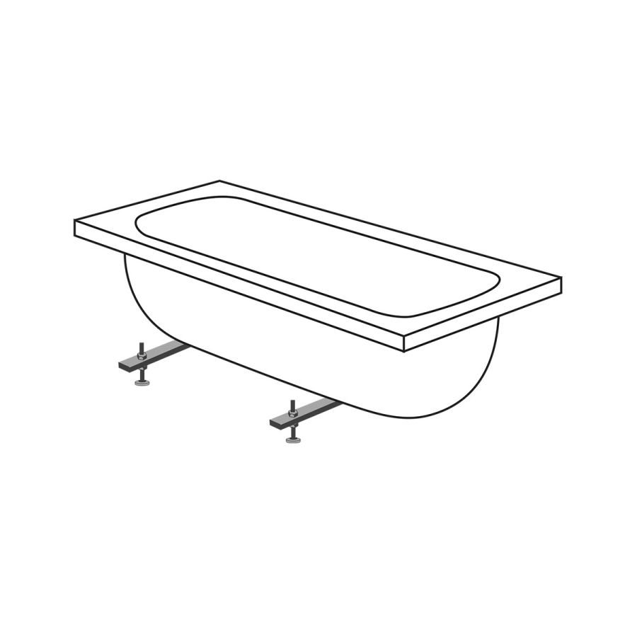 Σετ στήριξης παραλληλόγραμμων μπάνιων πλάτους 80εκ. - HAIKU - LINEA AK03