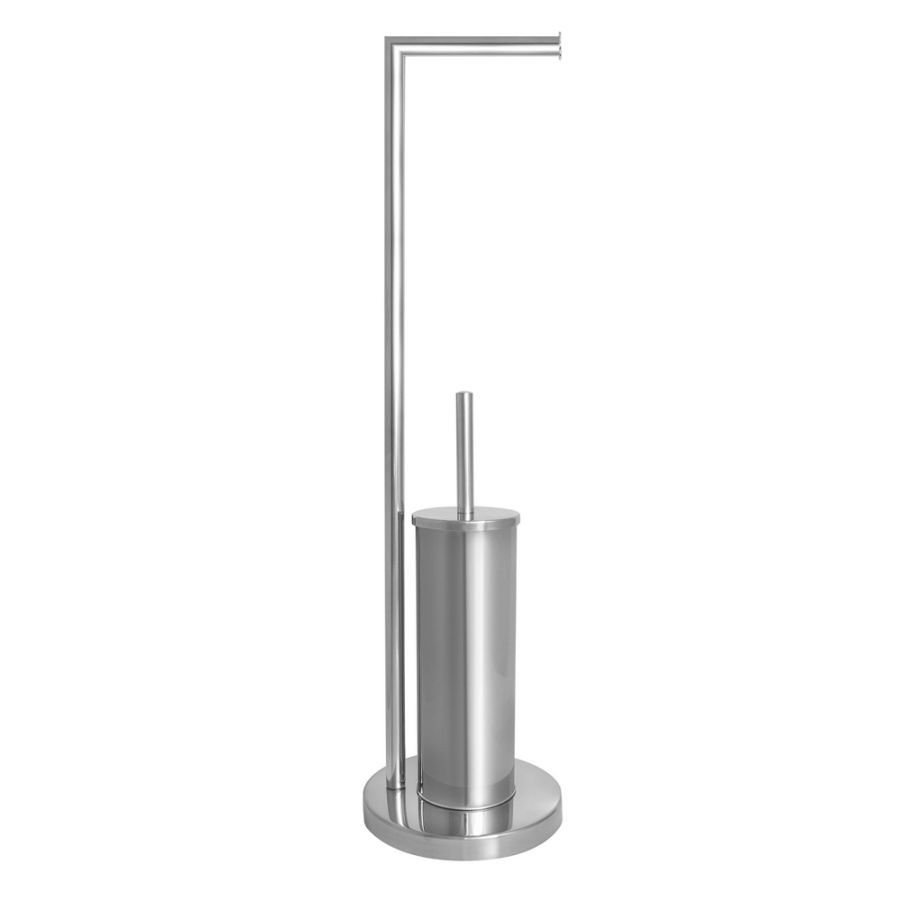 Σταντ Χαρτιού Υγείας και Πιγκάλ Stainless Steel 19x19x73cm AWD02071575  AWD02071575