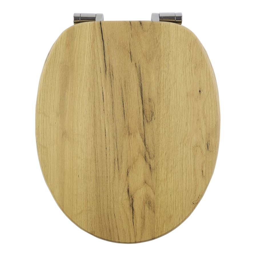 Καπάκι Λεκάνης AMARGURA από MDF Φυσικό 37.6x45.5x5.5cm AWD02181977 AWD02181977