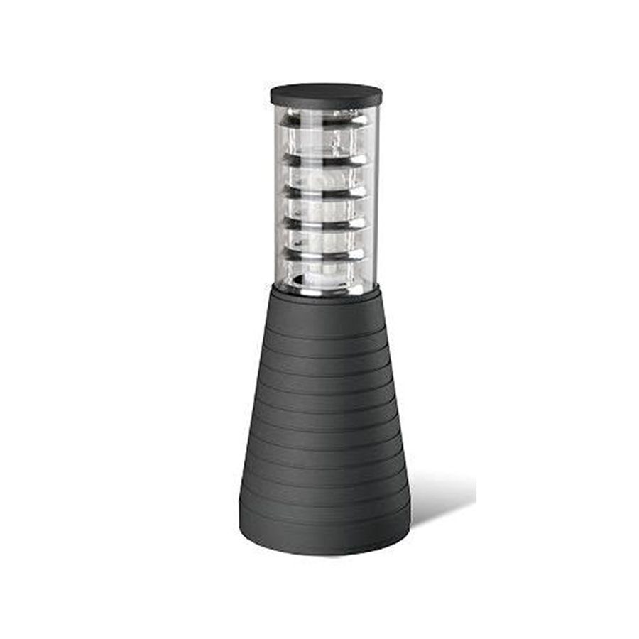 Φωτιστικό Κολωνάκι Δαπέδου Εξ.Χώρου IP44 14x14xH37cm 1xE27 Χυτό Αλουμίνιο Γραφίτης Sun Light B0208 H60