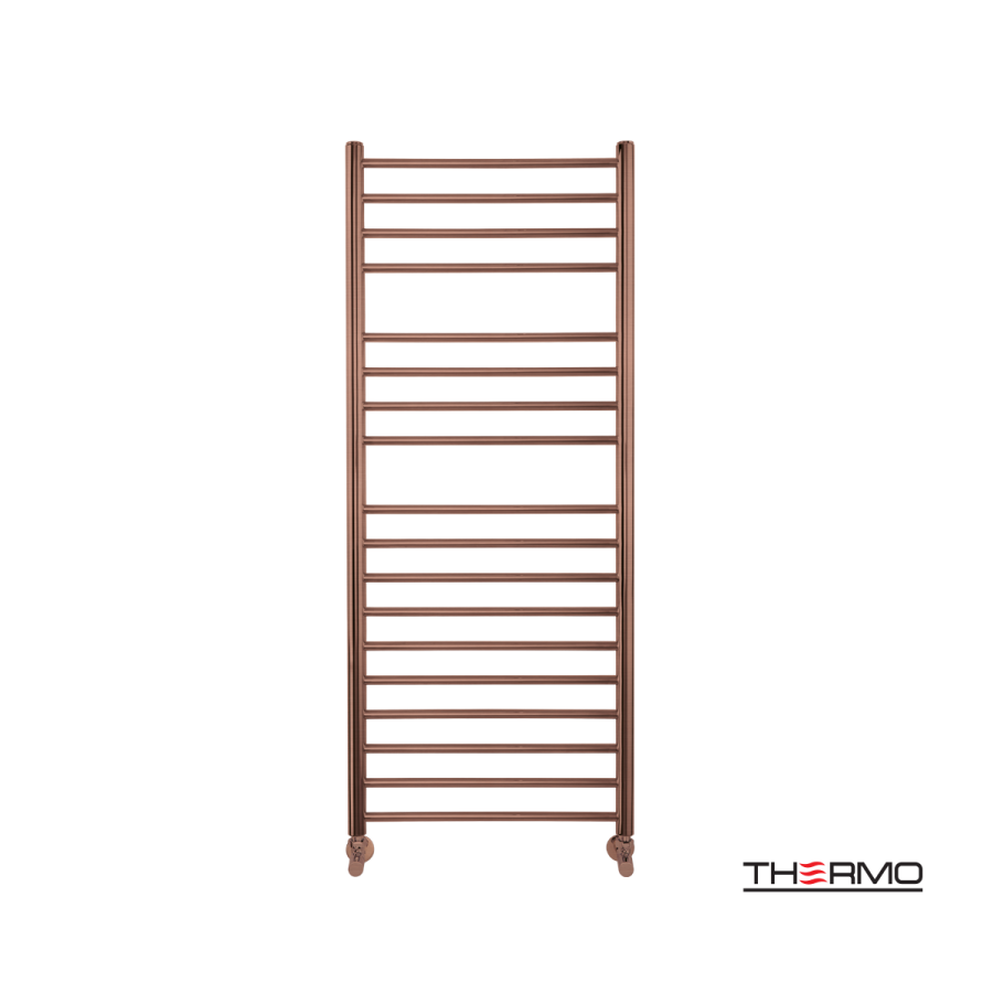 Θερμαινόμενη Πετσετοκρεμάστρα μπάνιου Inox BELLAVIA 120x50 Copper Brushed PVD BEL12050-222