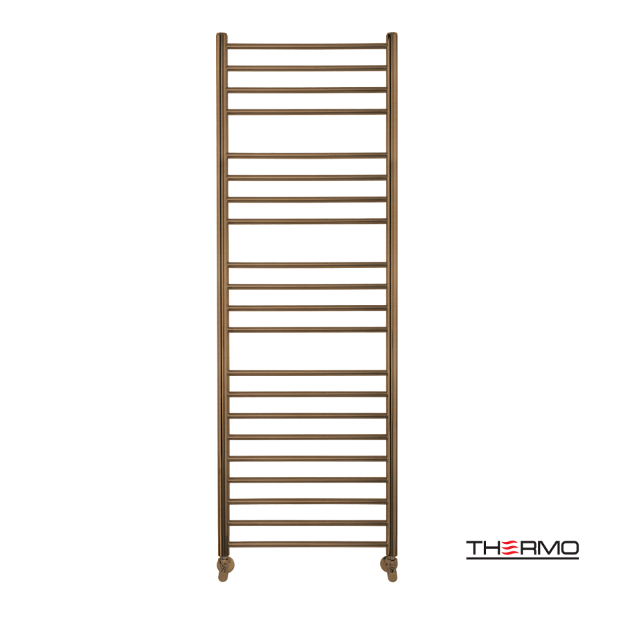 Θερμαινόμενη Πετσετοκρεμάστρα μπάνιου Inox BELLAVIA  150x50 Antique Brass BEL15050-221