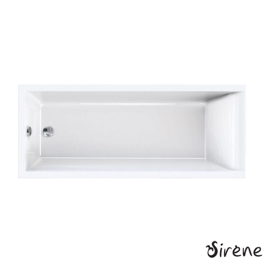 Μπανιέρα Ακρυλική CLARISSA 130x70 Sirene White CLA13070