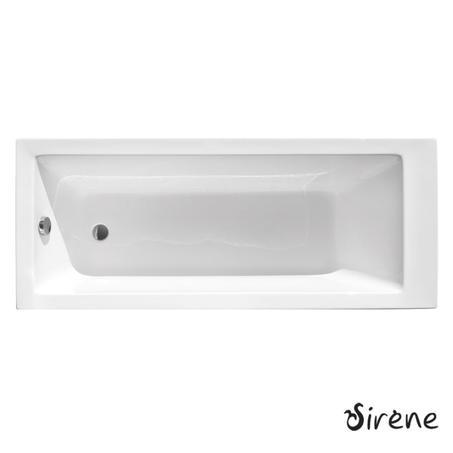 Μπανιέρα Ακρυλική CUBIC 180x80, Sirene White CUB18080
