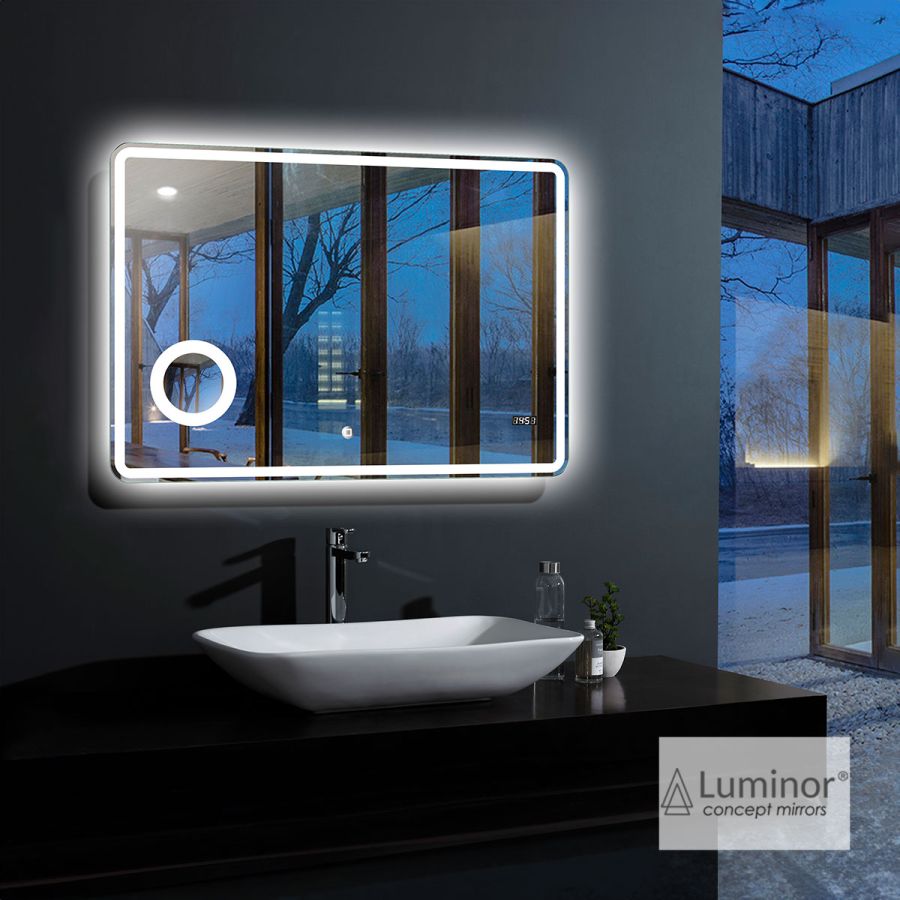 Καθρέπτης Μπάνιου CULM 100x80 με σύνδεση Bluetooth για Μουσική Luminor CULM10080