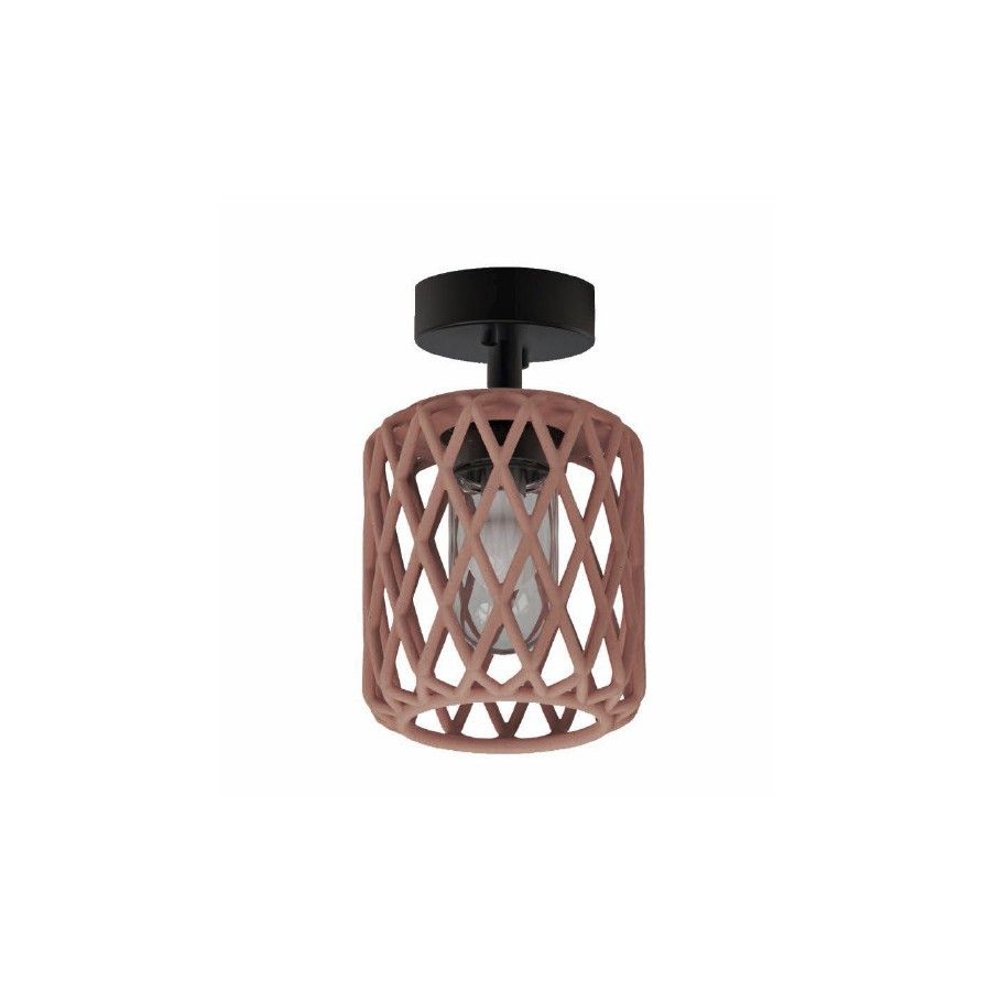 Φωτιστικό Οροφής 23xH30cm 1xE27 Τσιμεντένιο Απόχρωση Άργιλου Sun Light CESTA-23C-RD