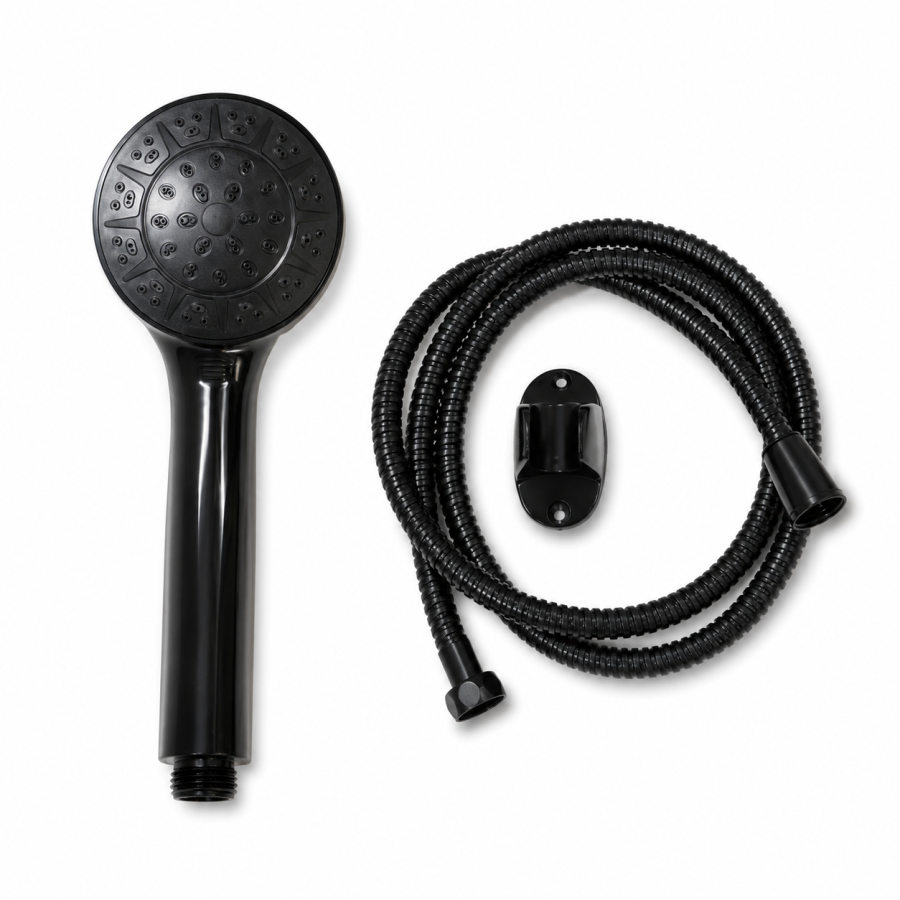 Σετ Κεφαλής Ντους Black DC-021002 MRShome  DC-021002