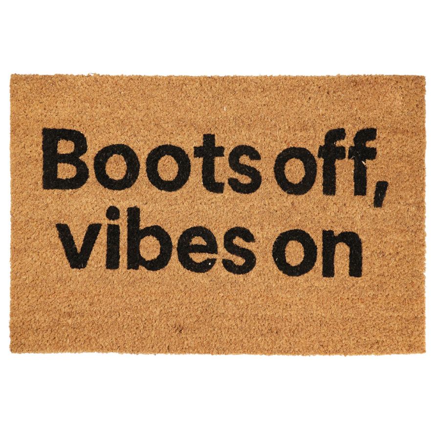 Πατάκι Εισόδου 40x60cm ''Boots off, vibes on'' MRShome DF-0006003
