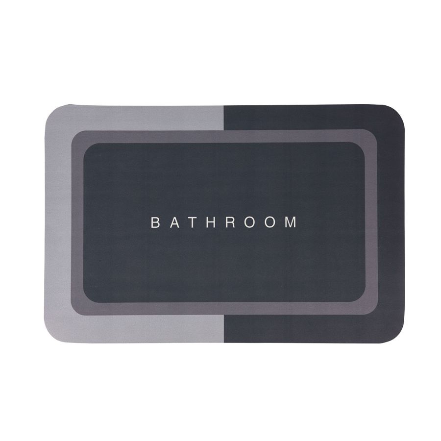 Πατάκι Μπάνιου Polyester 40x60cm Γκρι MRShome DF-0022000