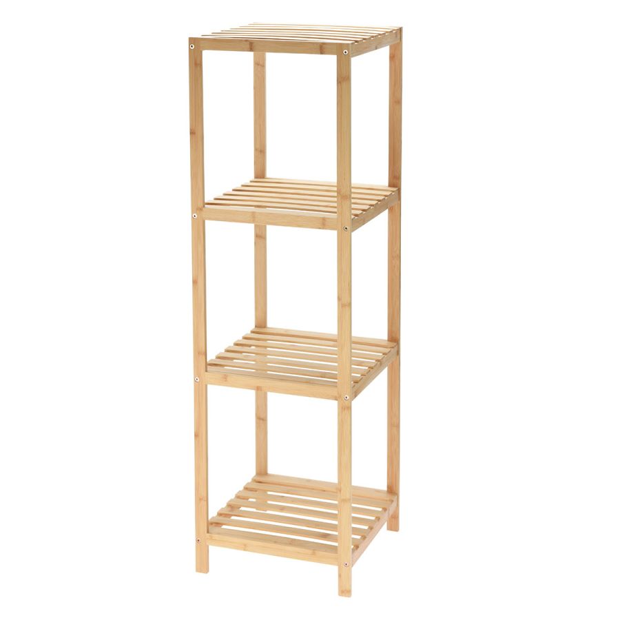 Ραφιέρα Μπάνιου 4 Επιπέδων από Bamboo 34x33x111cm MRShome DF-0048000