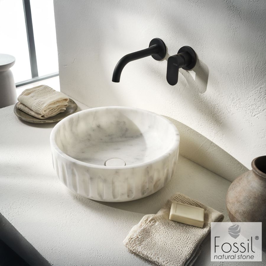 ΝΙΠΤΗΡΑΣ ΜΑΡΜΑΡΙΝΟΣ Φ39 H.14 FOSSIL CARRARA NUOVO DF39-300