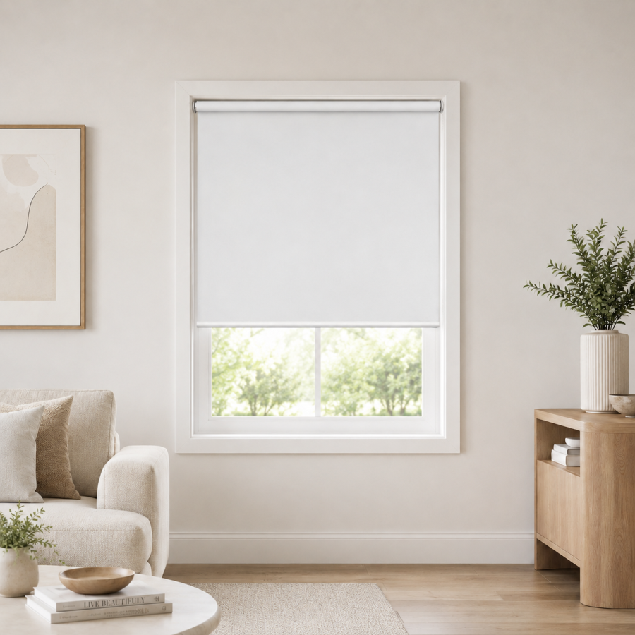 Ρόλερ Μερικής Σκίασης 80x230cm Off-White MRShome DRS-WH080230
