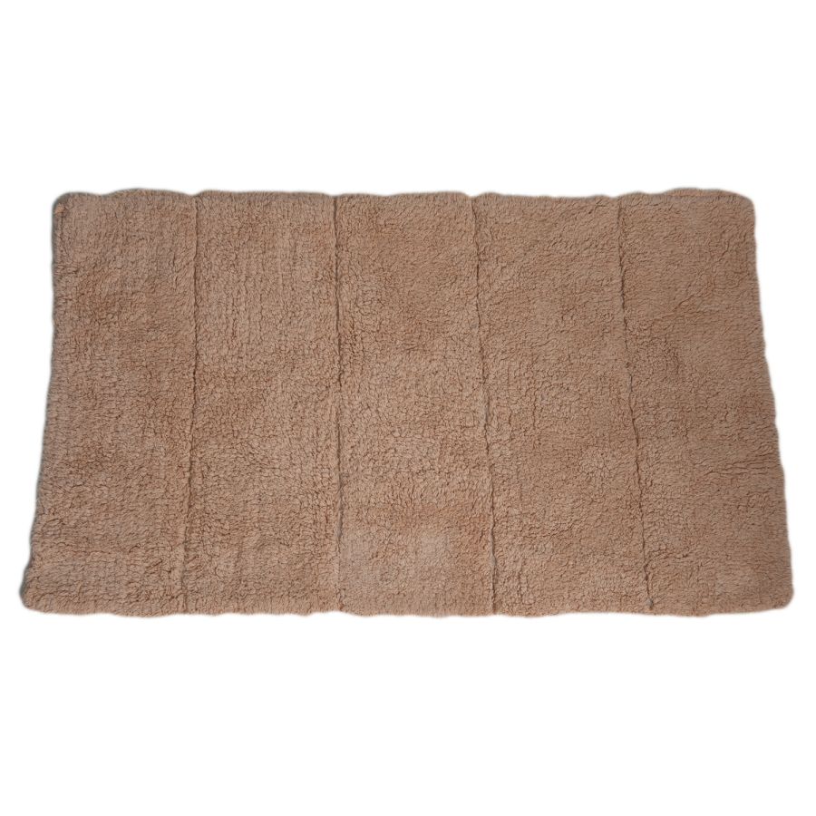 Πατάκι Μπάνιου Μπεζ από 100% Βαμβάκι 50x80cm MRShome DS-3992001