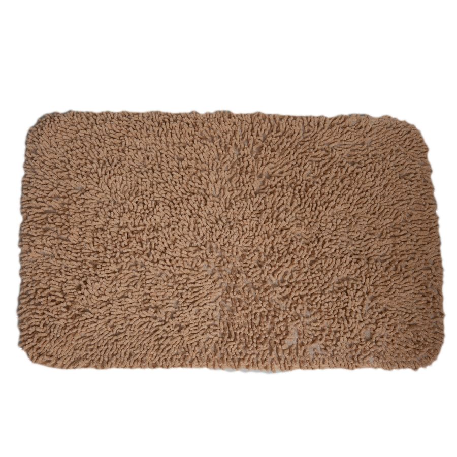 Πατάκι Μπάνιου από 100% Βαμβάκι 50x80cm Μπεζ MRShome DS-3995001