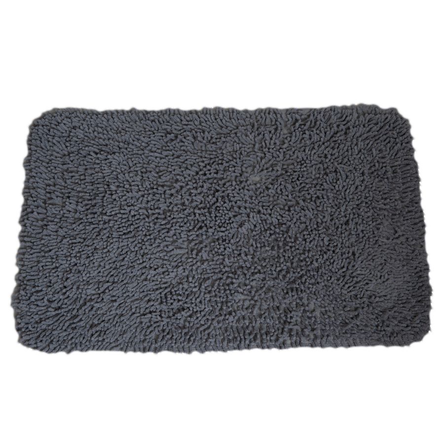 Πατάκι Μπάνιου από 100% Βαμβάκι 50x80cm Γκρι MRShome DS-3995002