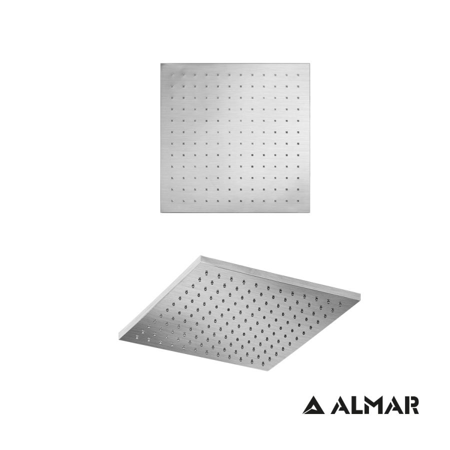 Κεφαλή Ντουζ Emotion 30x30 ABS, Almar Inox Finish E044043-110