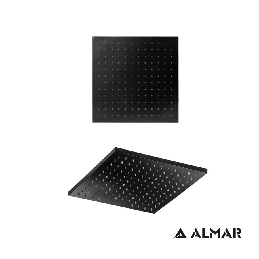 Κεφαλή Ντουζ Emotion 30x30 ABS, Almar Black Matt E044043-400