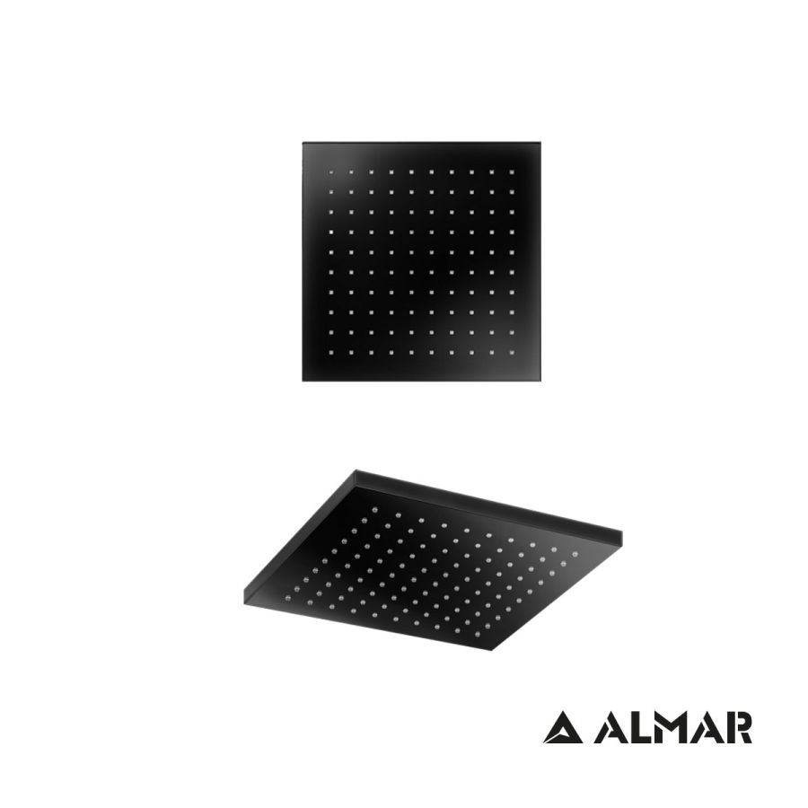 Κεφαλή Ντουζ Emotion 20x20, Almar Black Matt E044077-400