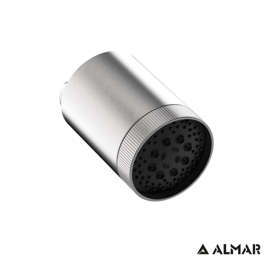Κεφαλή Ντουζ με 3 τύπους ροών, Beam Multijet Φ10,2 Almar Inox Finish E044286-110