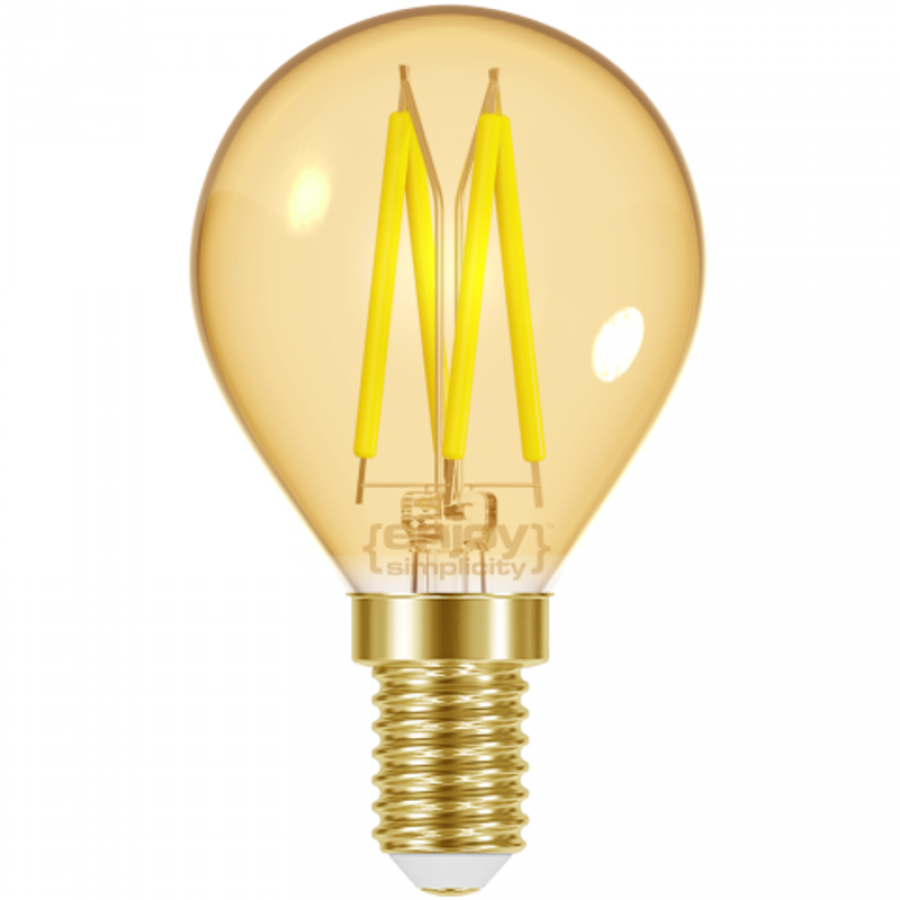 Λαμπτήρας Led Filament Amber Dimmable P45 E14 Μπαλάκι 4,8w 2000K 300lm Ø45xH78mm Enjoy EL825904