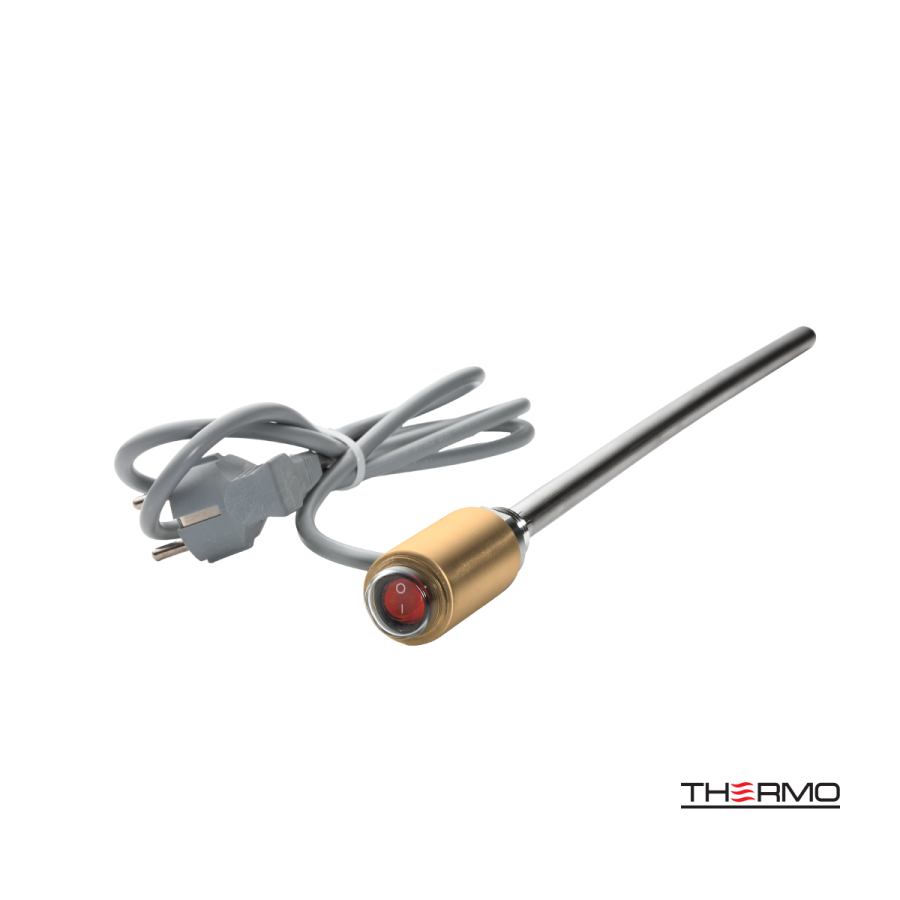 Ηλεκτρική Αντίσταση 200W για Πετσετοκρεμάστρα Brushed Brass(Gold) PVD HE200W-211