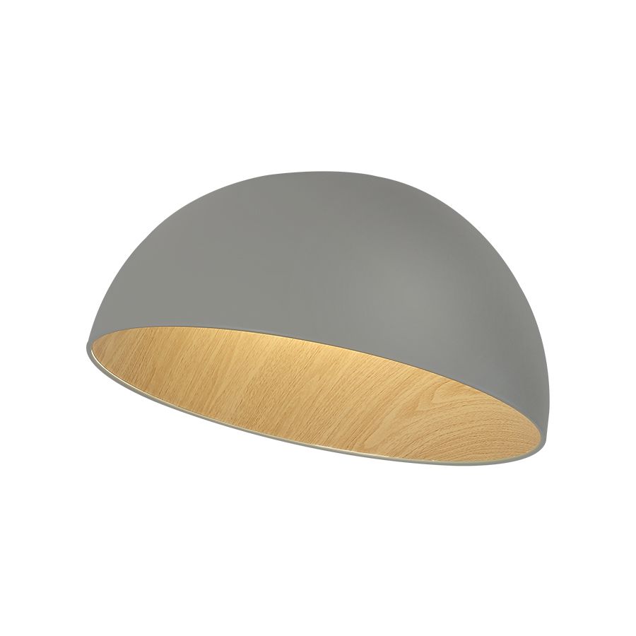 Πλαφονιέρα Οροφής Μέταλλο Πράσινο-Απόχρωση Ξύλου 50xH26cm Led max 50w 2750lm CCT 3000-6000K Dimmable by Remote Control Sun Light HEPHAESTUS-50C-GR