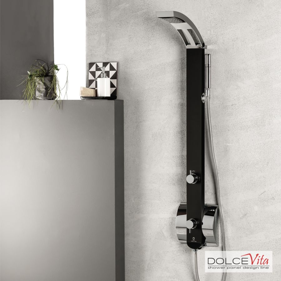 Στήλη Ντουζ IDEA με μίκτη Black Matt IDEA-400
