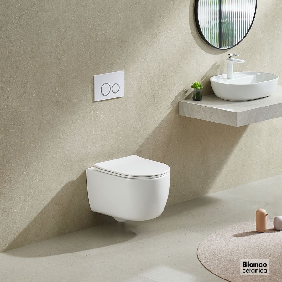 ΚΟΜΠΛΕ ΚΡΕΜ.ΛΕΚ.MAYA/49 RIM+ΚΑΛ9600SC BIANCO CERAMICA WHITE MY11000SC-300