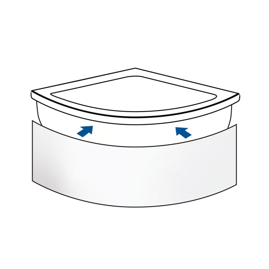 Ποδιά μπανιέρας 120x51h, SIRENE PC120/51