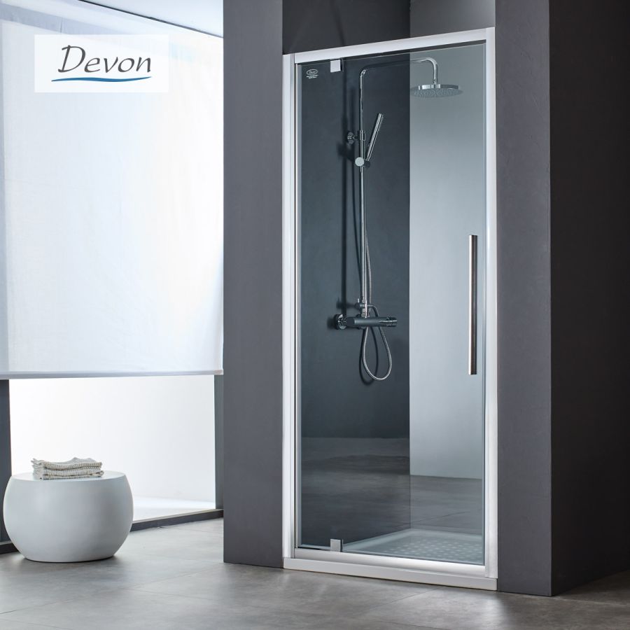 PIVOT 80 (77-81εκ) DEVON FLOW CLEAN-GLASS CHROME PF80C-100