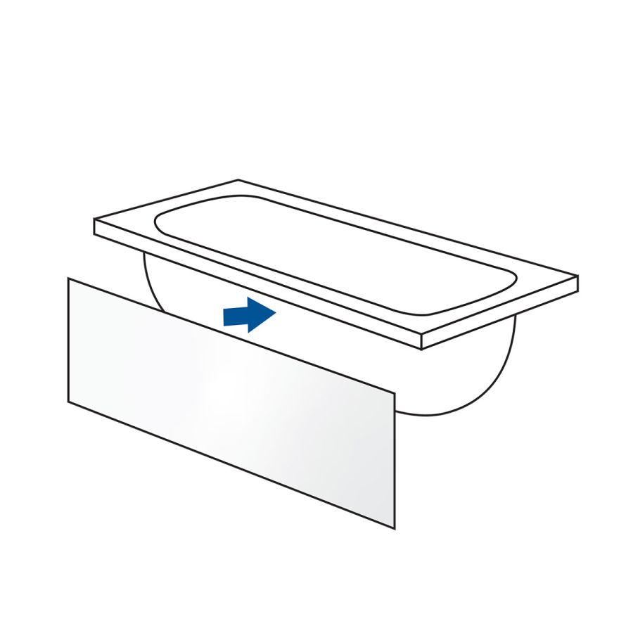 Ποδιά μπανιέρας εμπρόσθια 160x53h, SIRENE PR160/53