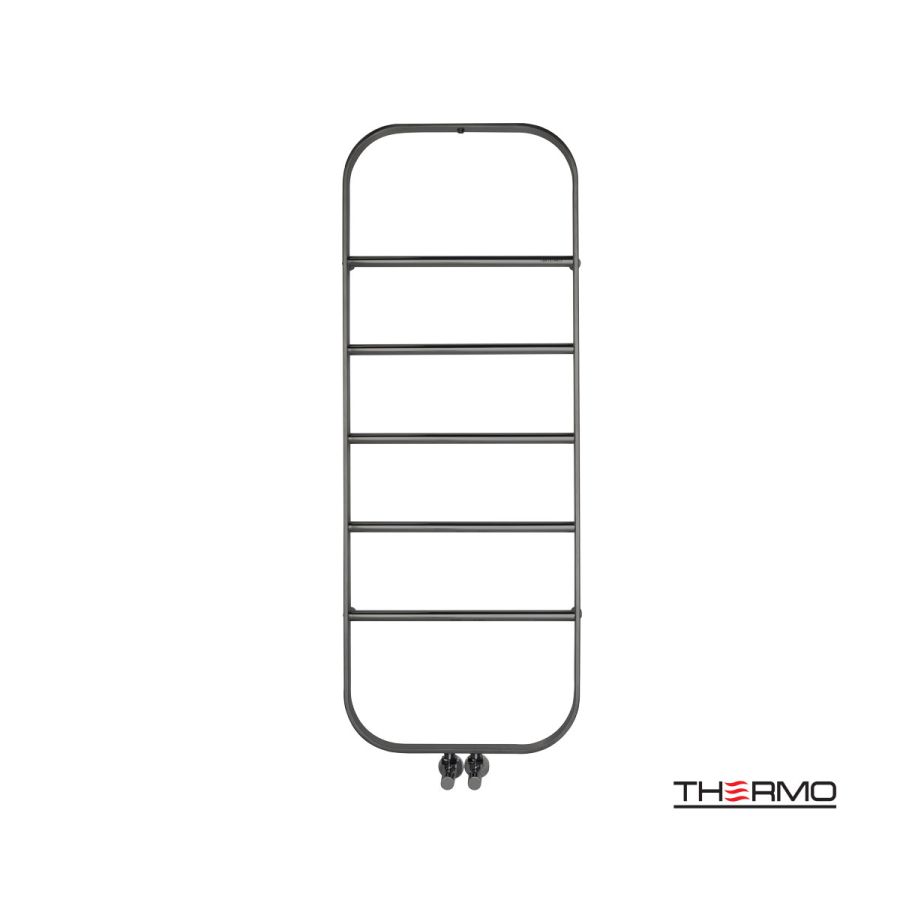 Θερμαινόμενη Πετσετοκρεμάστρα μπάνιου Inox SPARK 120x45 Black Brushed PVD SPA12045-411