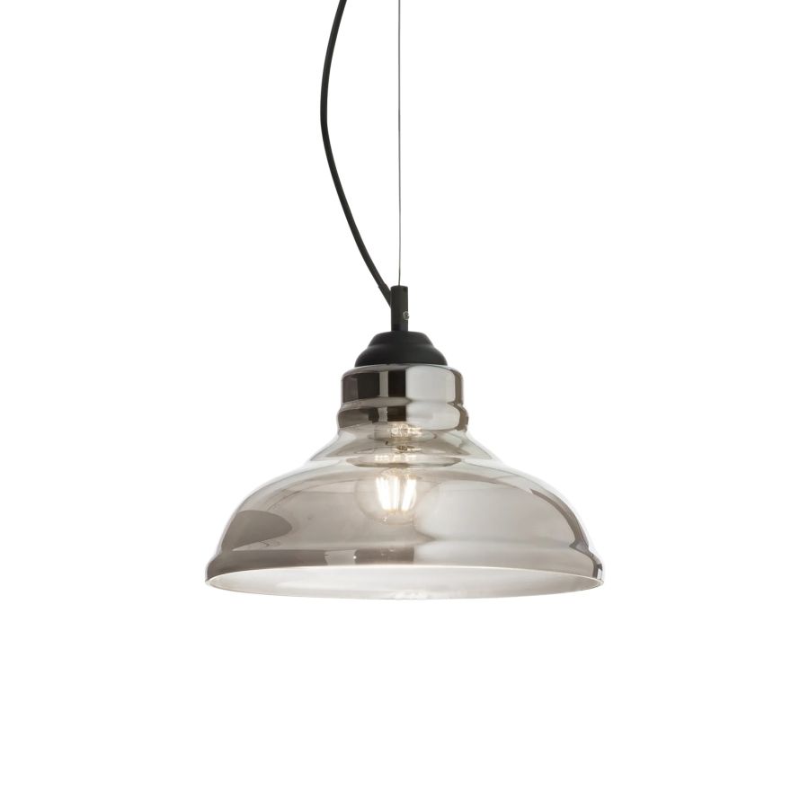 Κρεμαστό Φωτιστικό BISTRO' SP1 PLATE FUME' Ideal Lux 112343
