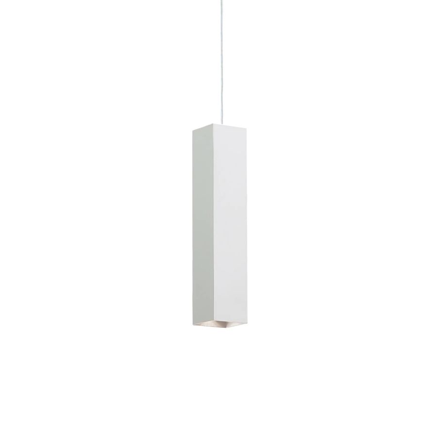 Κρεμαστό Φωτιστικό LOOK SP1 SQUARE D60 H400 Λευκό Ideal Lux 126906