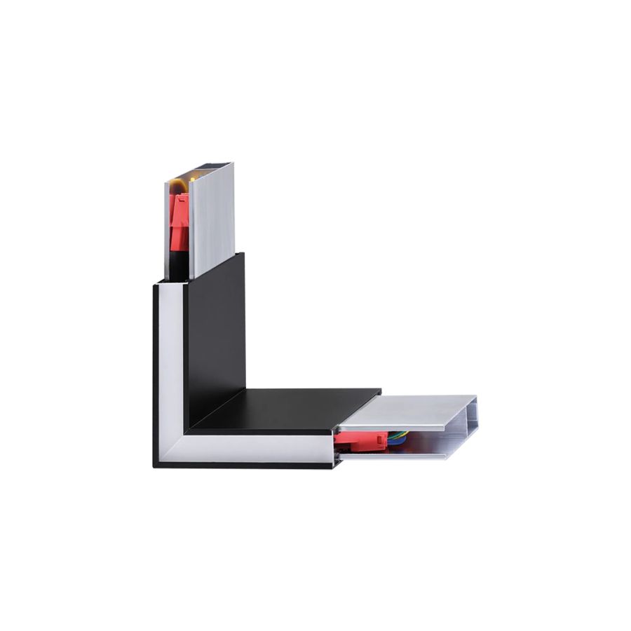 ANGOLO STEEL SP D20 Προφίλ ANGOLARE WIDE 3000K Μαύρο Ideal Lux 242002