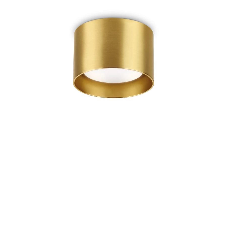 Φωτιστικό Οροφής SPIKE PL1 ROUND Ορείχαλκος Ideal Lux 285238