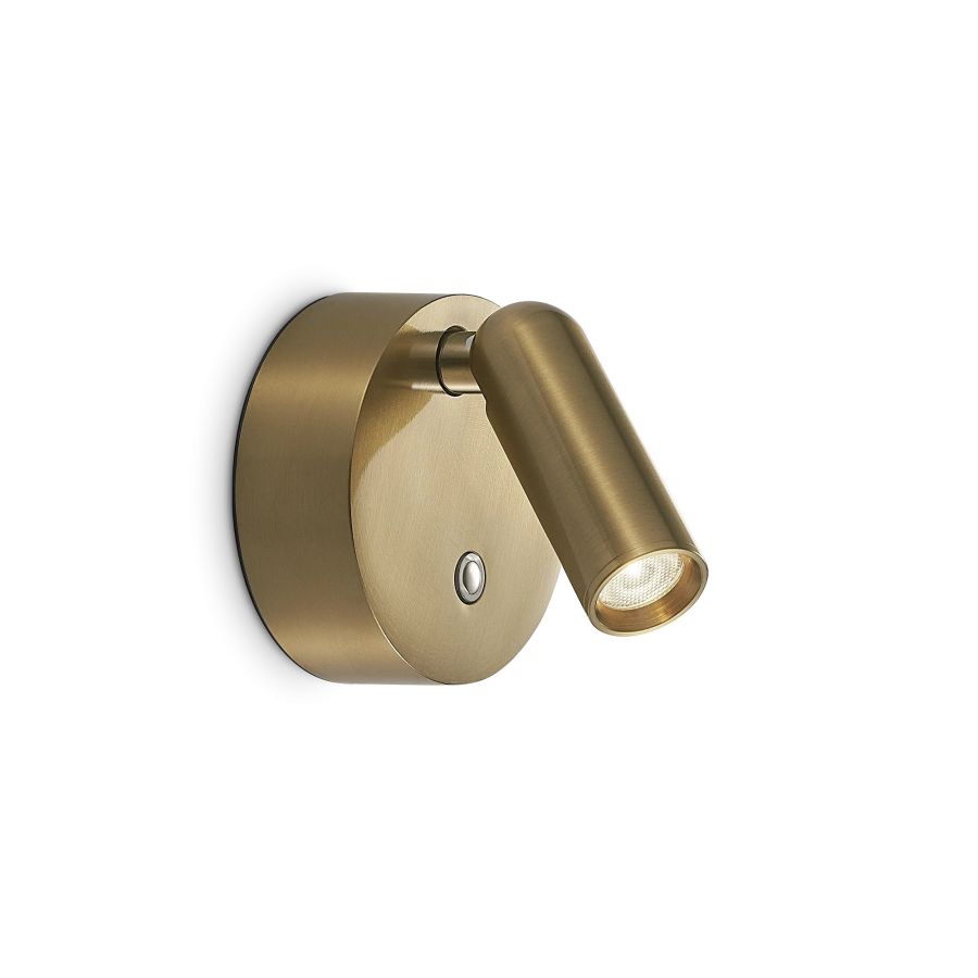 Απλίκα BEAN AP ROUND RECHARGEABLE Ορείχαλκος Ideal Lux 350264