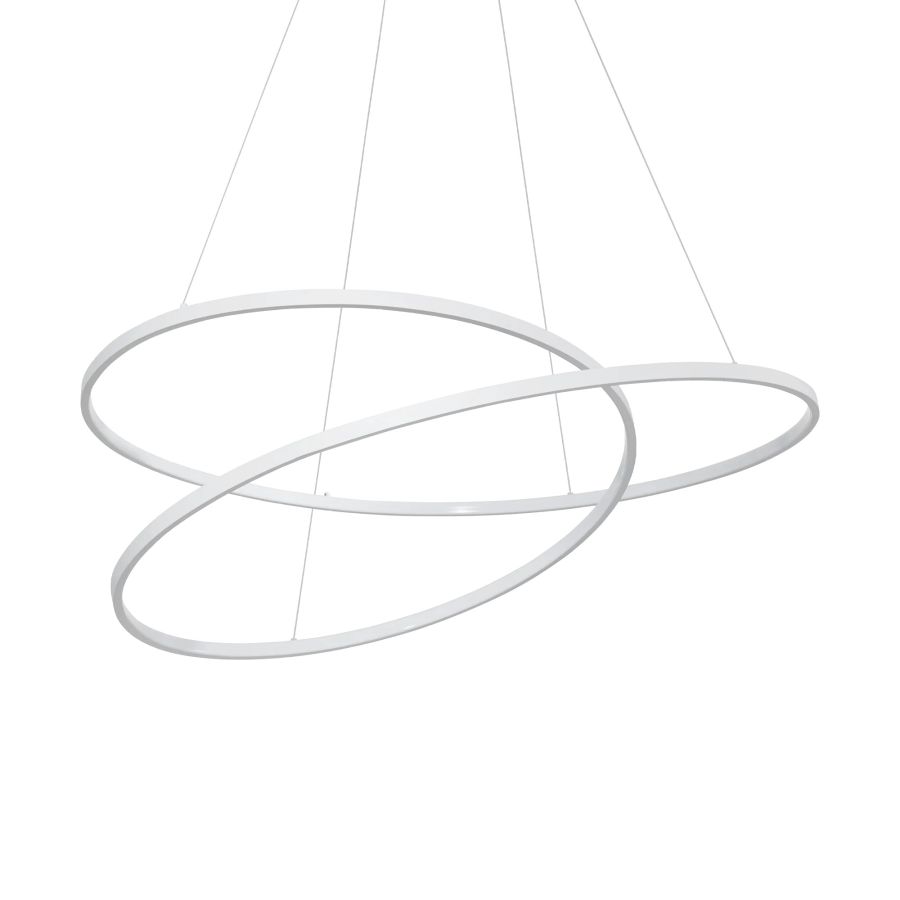 Κρεμαστό Φωτιστικό OZ SP D100 ON-OFF Λευκό 3000K Ideal Lux 352411