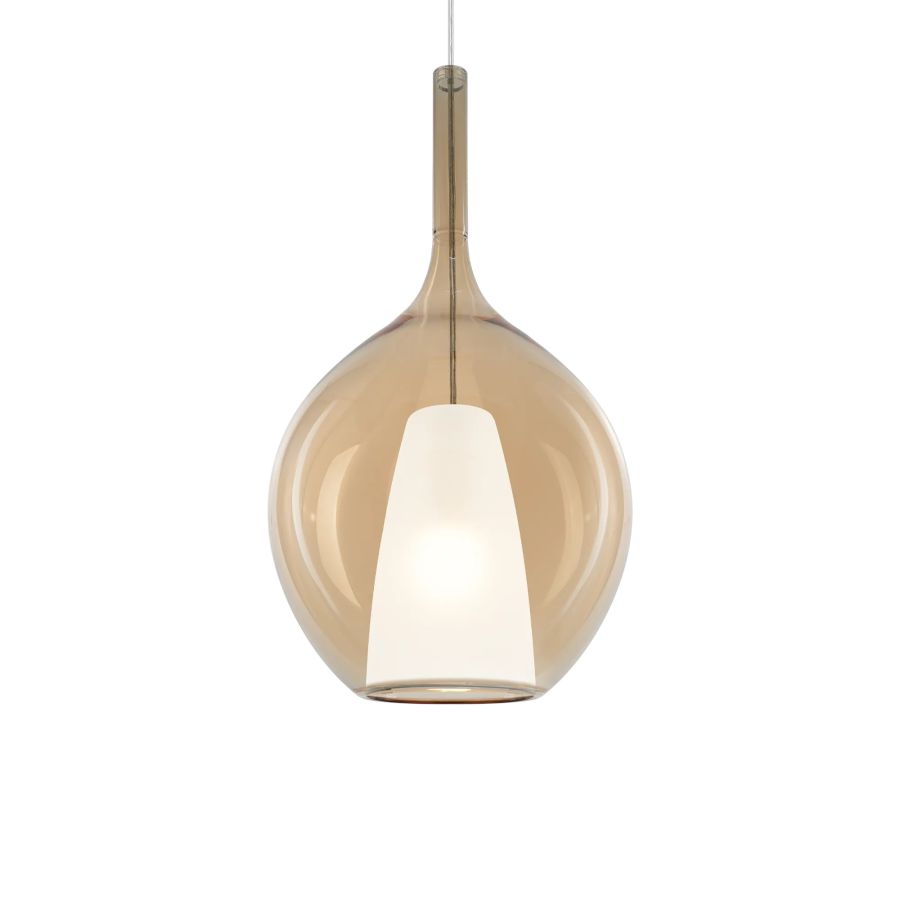 Κρεμαστό Φωτιστικό KALIQUE-2 SP1 D28 AMBRA Ideal Lux 359632