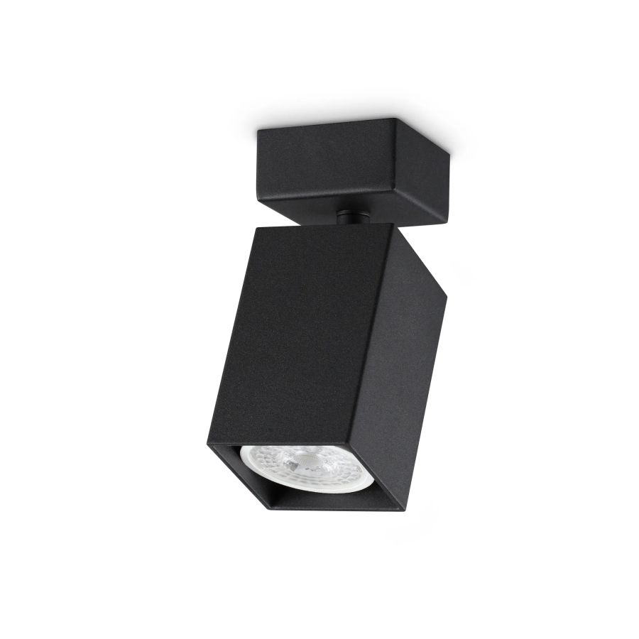 Απλίκα DYNAMITE AP1 SQUARE Μαύρο Ideal Lux 371191