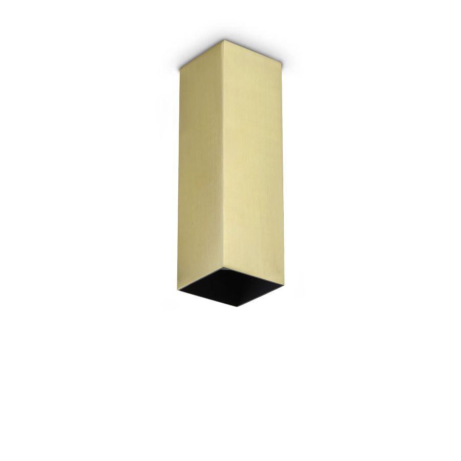 Φωτιστικό Οροφής LOOK PL1 SQUARE D60 H200 Ορείχαλκος Ideal Lux 371504