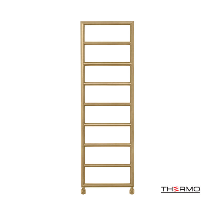 Θερμαινόμενη Πετσετοκρεμάστρα μπάνιου Inox TEMPO 150x50 Brushed Brass(Gold) PVD TEM15050-211