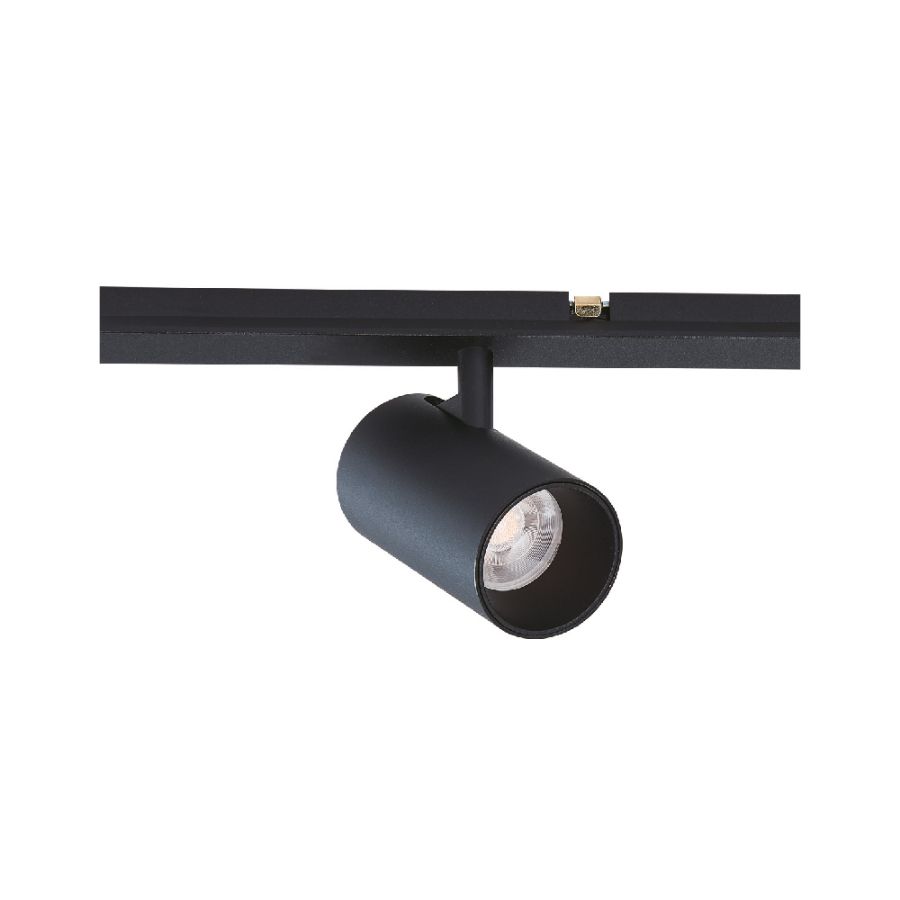 Φωτιστικό LED 7W 3000K για μαγνητική Mini ράγα σε μαύρη απόχρωση D:3,5cmx8,7cm TMM0071-Black