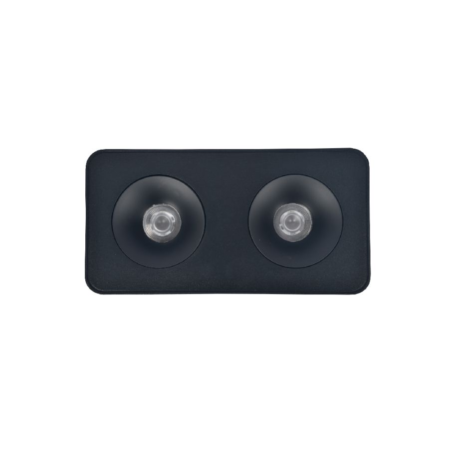 InLight Downlight Mounted σποτ 2*8W 3CCT σε μαύρη απόχρωση X00270B