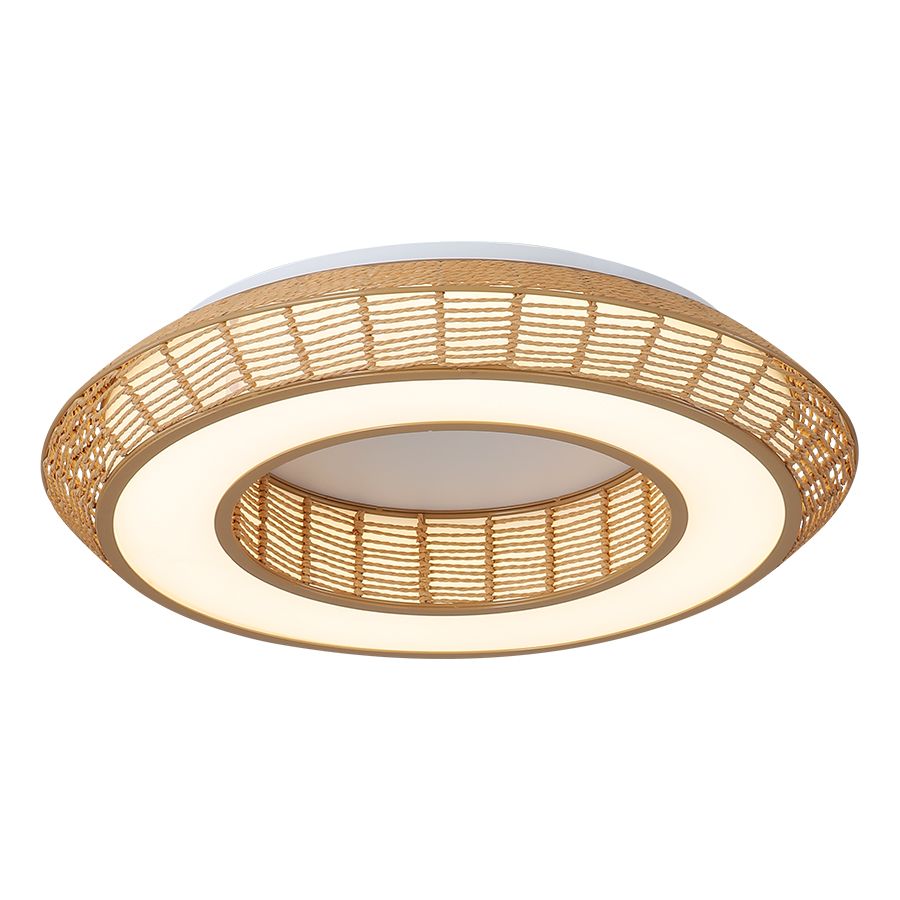 Πλαφονιέρα Οροφής Paper Fest Φυσικό Χρώμα 58xH11,5cm Led max 64w 3600lm CCT 3000-6000K Dimmable by Remote Control Sun Light ZEUS-60-Y 