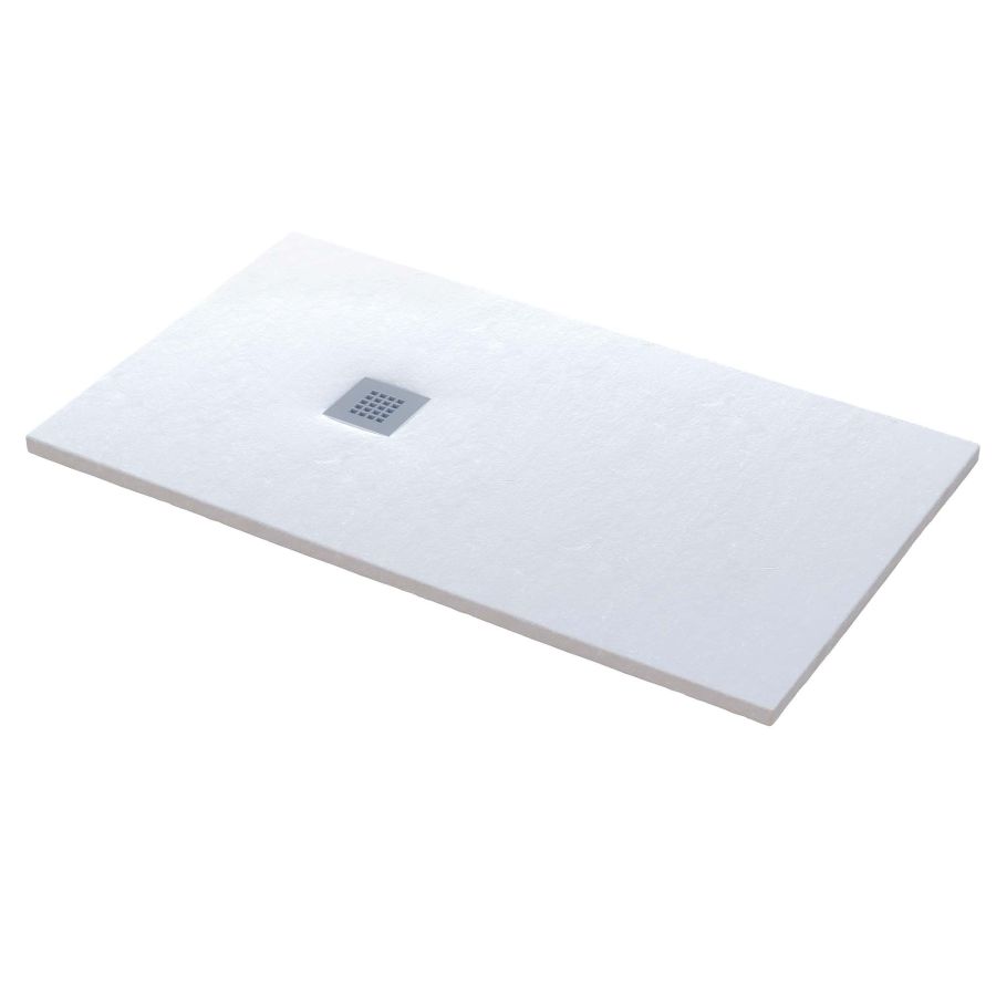 Sanitec A404 Ντουζιέρα Flat Stone Karisto 170×90 | Ανάγλυφη Α404-00-White