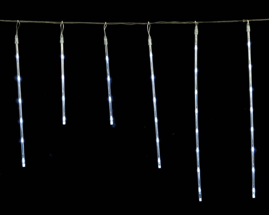 Επεκτεινόμενη Led Κουρτίνα Με Μπλέ Φωτισμό ,270 x 65(H)cm Lianos PROMO-52222
