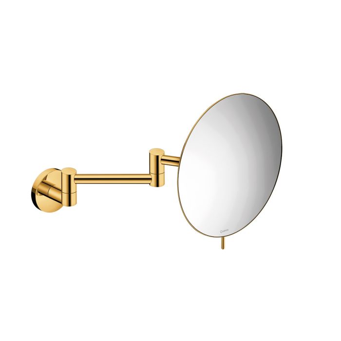 Καθρέπτης Μεγεθυντικός Επιτοίχιος Ø20 εκ.Διπλός Βραχίονας  Μεγέθυνση *3 Gold 24K Sanco Mirrors MR-701-A05