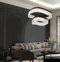 Φωτιστικό Κρεμαστό 600xH1200mm Led 51w 2000 lm 3000K Μαύρο-Κρύσταλλα Viokef Crystal  4291600